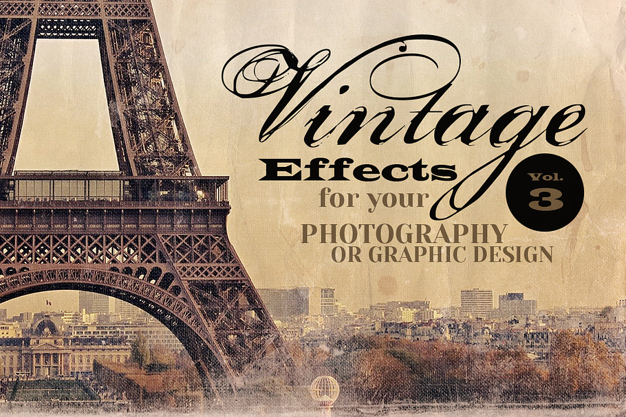 Vintage Effects for Photo, Designs 3 in Textures - product preview 8