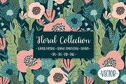 Vector floral collection.