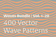 Waves Bundle | 400 Vector Patterns