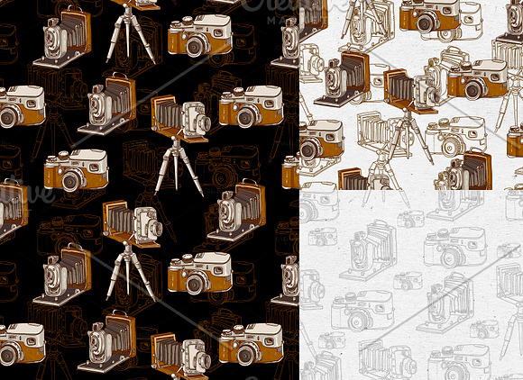 Vintage camera hand drawn clipart in Objects - product preview 2