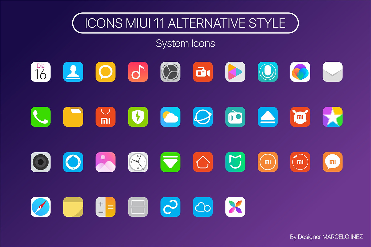System Icons MIUI 11 STYLE in Icons - product preview 8