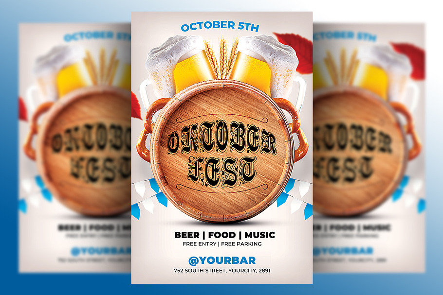 Oktoberfest Flyer Template in Flyer Templates - product preview 8