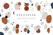 Celestial Abstract Set, Zodiac Stars