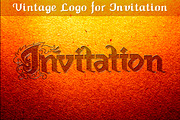 Vintage Logo for Invitation