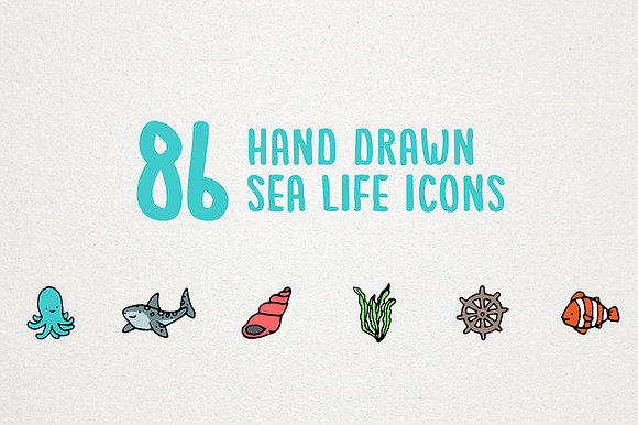 Sea Life & Oceans Icons in Icons - product preview 1