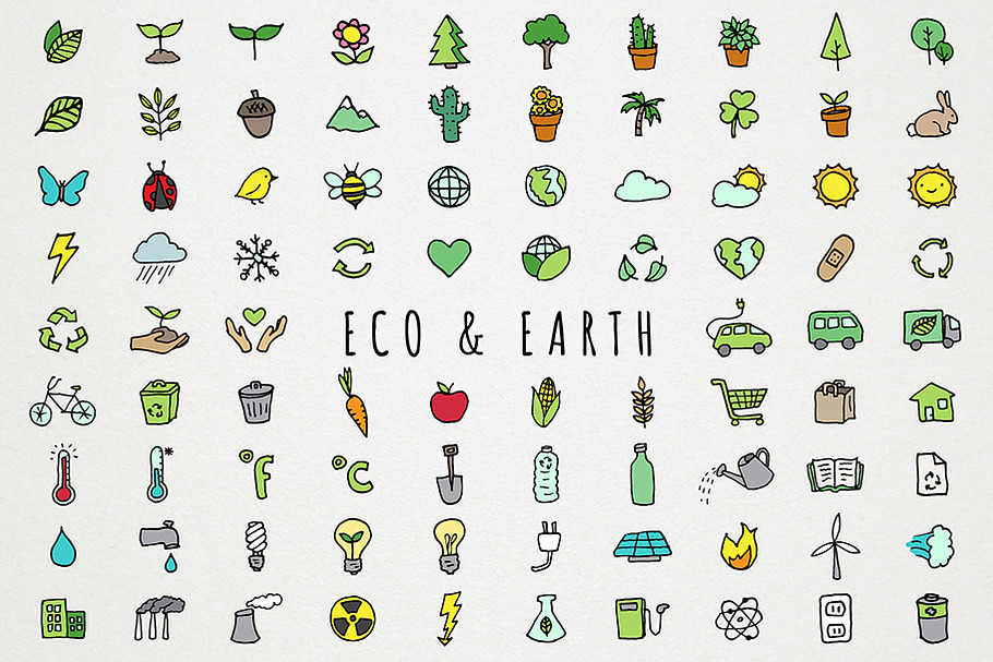 Eco & Earth Icons Set