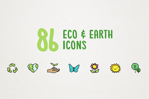 Eco & Earth Icons Set in Icons - product preview 1