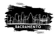 Sacramento California City Skyline