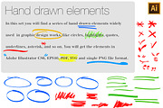 Hand drawn elements