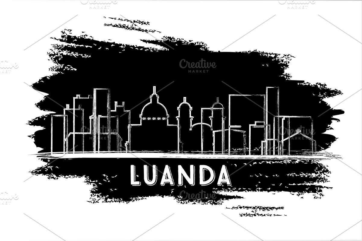 Luanda Angola City Skyline in Illustrations - product preview 8