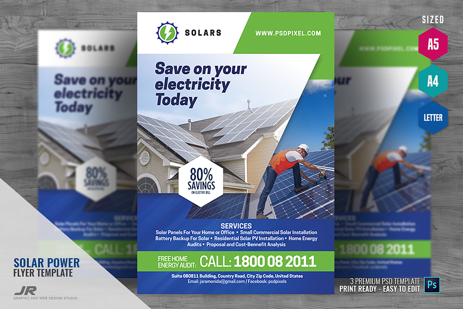 Solar Power Flyer in Flyer Templates - product preview 8