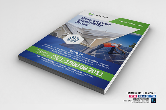 Solar Power Flyer in Flyer Templates - product preview 1
