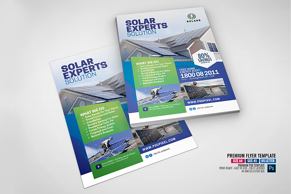 Solar Company Flyer in Flyer Templates - product preview 2