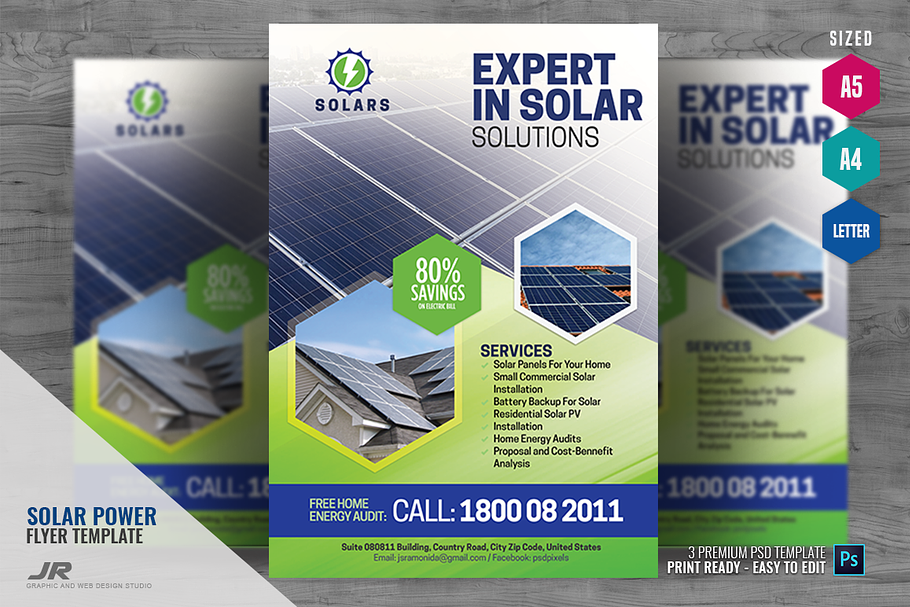 Solar Installation Flyer in Flyer Templates - product preview 8