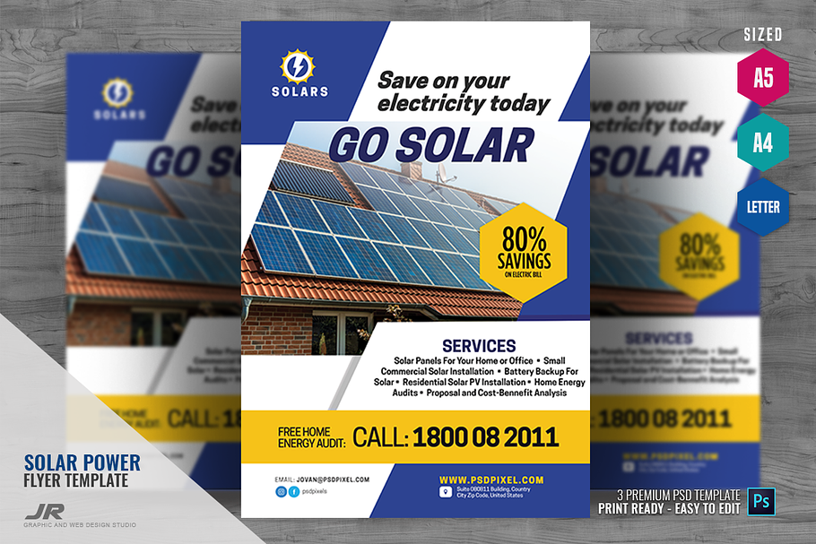 Solar Power Promotional Flyer in Flyer Templates - product preview 8