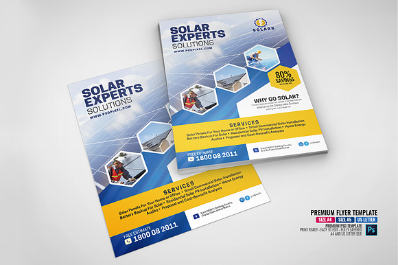 Solar Energy Promotional Flyer in Flyer Templates - product preview 3