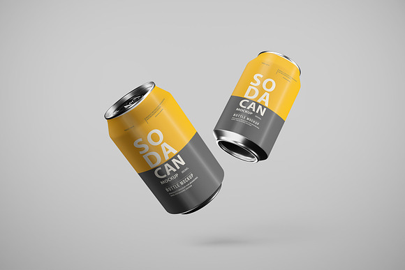 Soda Can Mockup Pack in Product Mockups - product preview 6