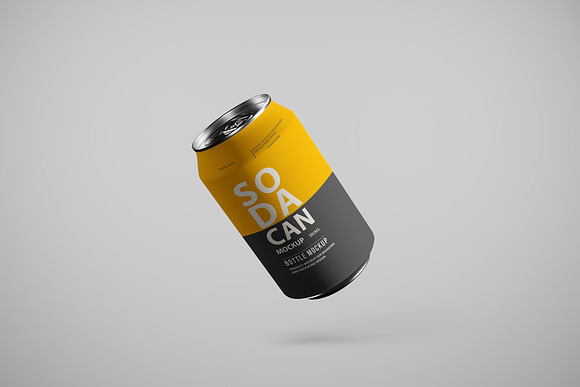 Soda Can Mockup Pack in Product Mockups - product preview 7