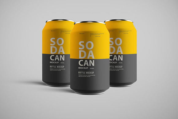 Soda Can Mockup Pack in Product Mockups - product preview 10