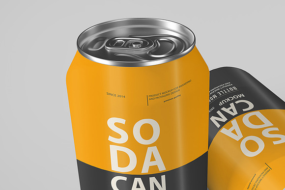 Soda Can Mockup Pack in Product Mockups - product preview 14