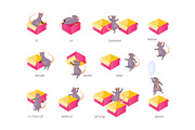 Prepositions of place vector