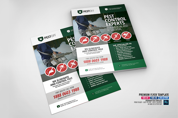 Pest Control Promotional Flyer in Flyer Templates - product preview 3