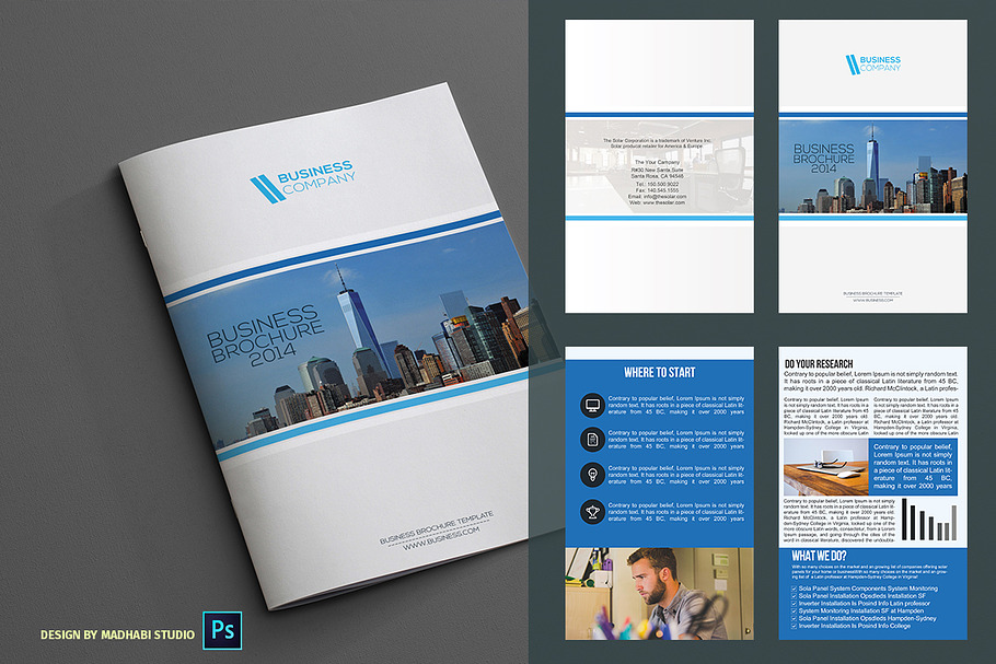 Corporate Bifold Brochure Vol 03 in Brochure Templates - product preview 8