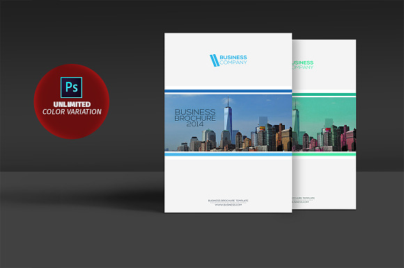 Corporate Bifold Brochure Vol 03 in Brochure Templates - product preview 1
