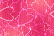 Pink romantic seamless pattern with
