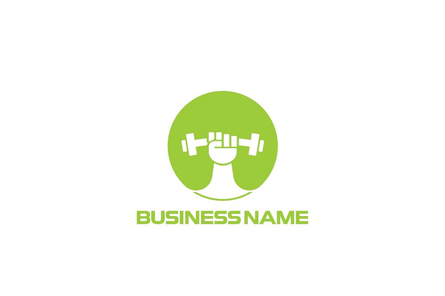 Green Color Fitness Gym Logo Design Creative Logo Templates