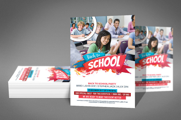 Back to School Flyer Psd Templates in Flyer Templates - product preview 1