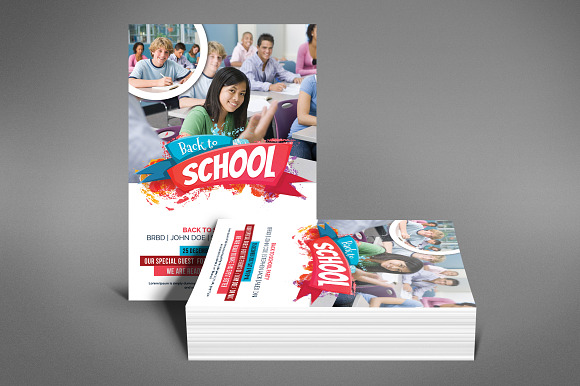 Back to School Flyer Psd Templates in Flyer Templates - product preview 2