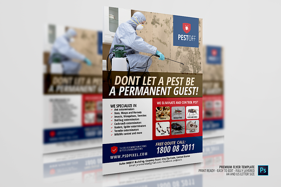 Commercial Pest Control Flyer in Flyer Templates - product preview 2