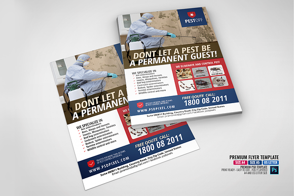 Commercial Pest Control Flyer in Flyer Templates - product preview 3