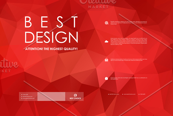 Set of awesome brocures. Best design in Brochure Templates - product preview 4