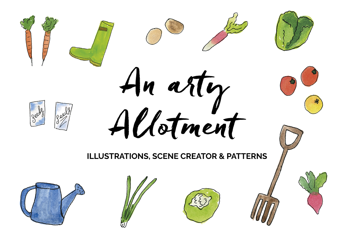An arty Allotment in Illustrations - product preview 8