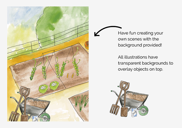An arty Allotment in Illustrations - product preview 3