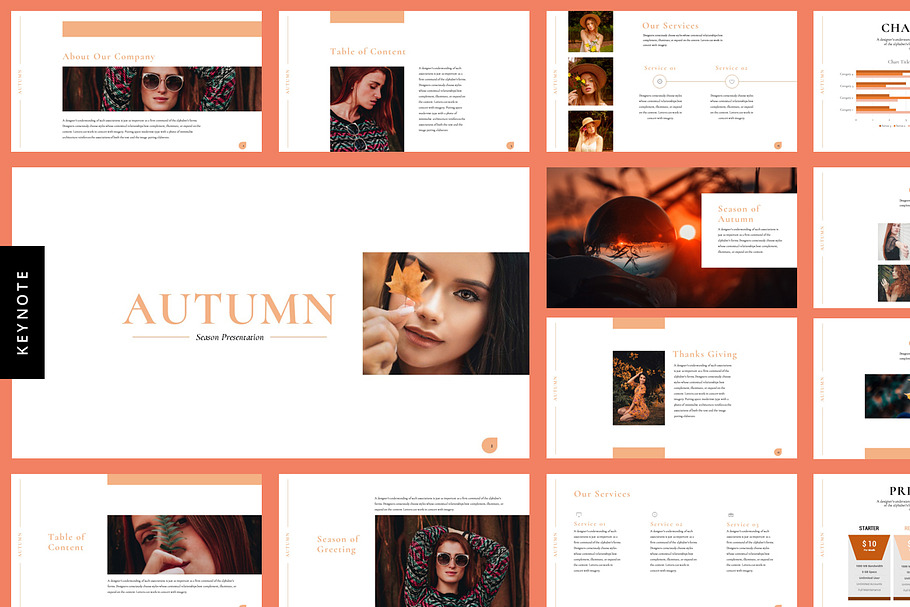 Autumn Season - Keynote in Keynote Templates - product preview 8