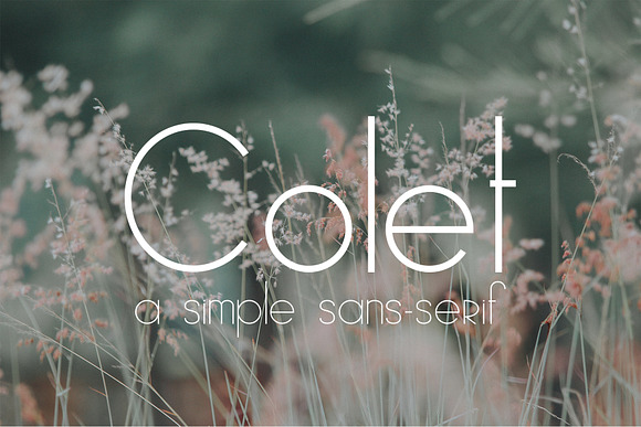 Colet | a simple sans-serif in Sans-Serif Fonts - product preview 5