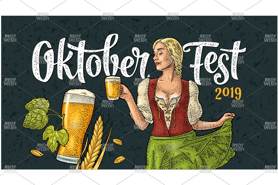 Poster oktoberfest festival engrave in Flyer Templates - product preview 8