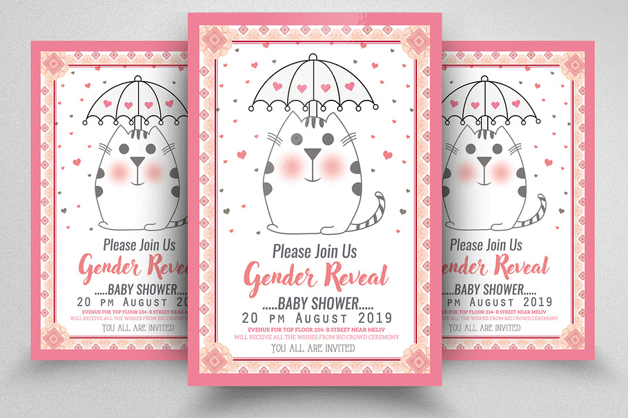 Baby Shower Flyer Template in Invitation Templates - product preview 8