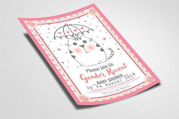 Baby Shower Flyer Template in Invitation Templates - product preview 1