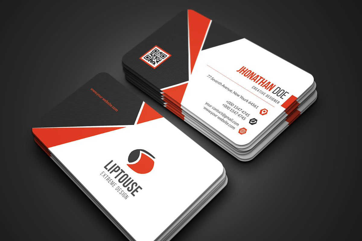 Modern Business Card in Business Card Templates - product preview 8