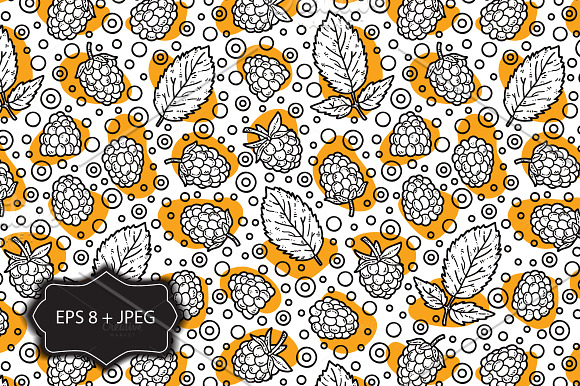 5 Crazy berries seamless patterns in Patterns - product preview 2