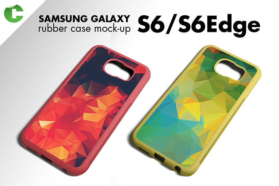 S6/ S6 Edge rubber case mock-up in Product Mockups - product preview 8
