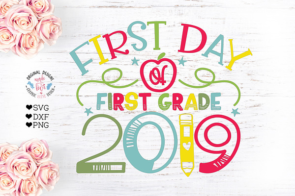 First Day of First Grade 2019 Sign