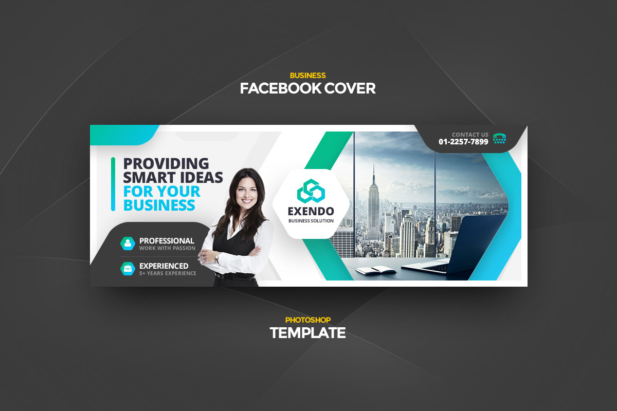 Exendo Business Facebook Cover in Facebook Templates - product preview 8