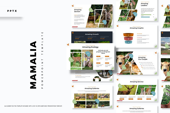 Mamalia - Powerpoint Template in PowerPoint Templates - product preview 3