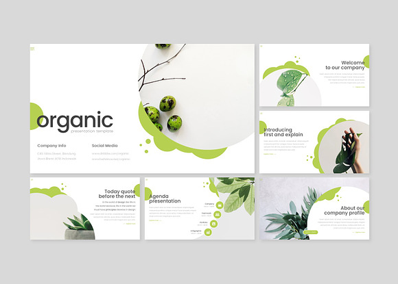 Organic - Powerpoint Template in PowerPoint Templates - product preview 1