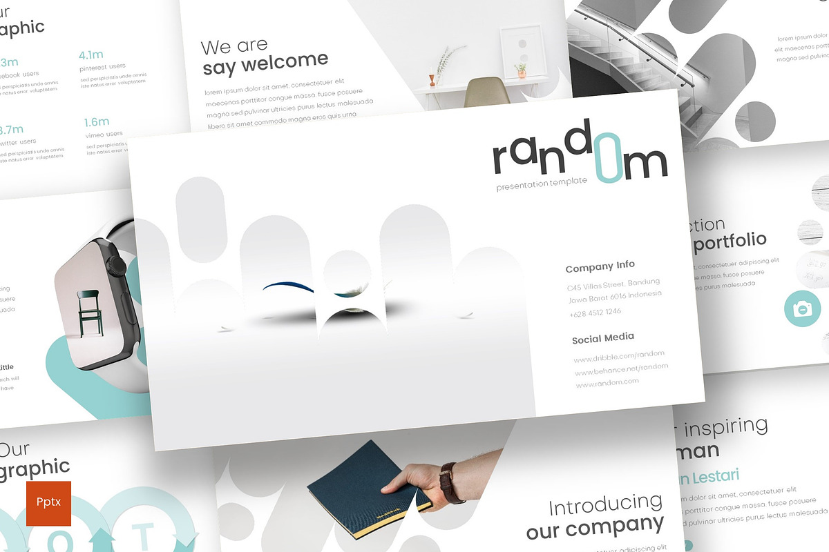 Random - Powerpoint Template in PowerPoint Templates - product preview 8